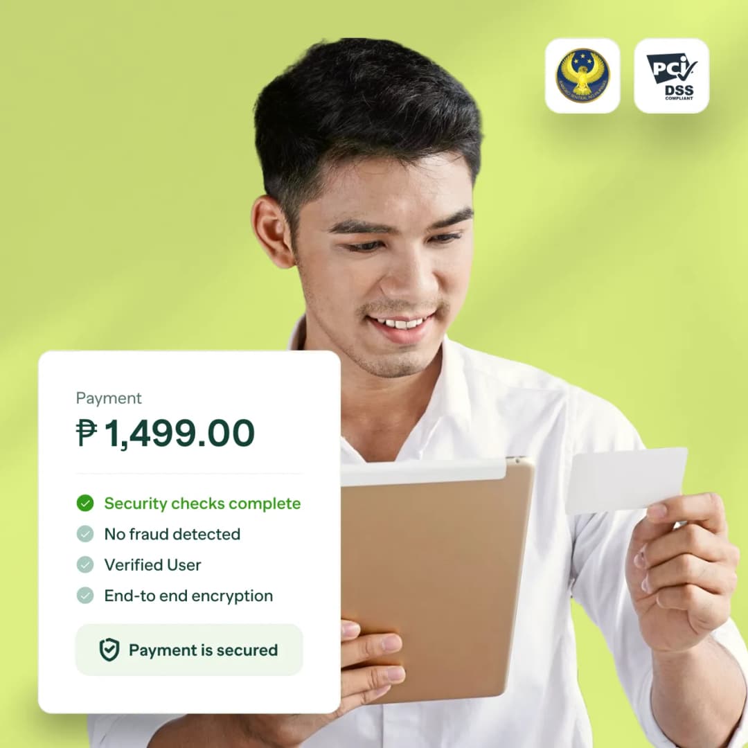 Merchant using PayMongo secure payment platform