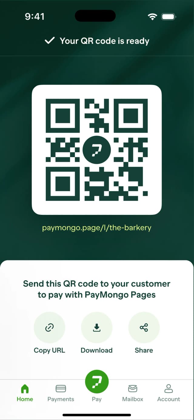 A cell phone with a qr code on it