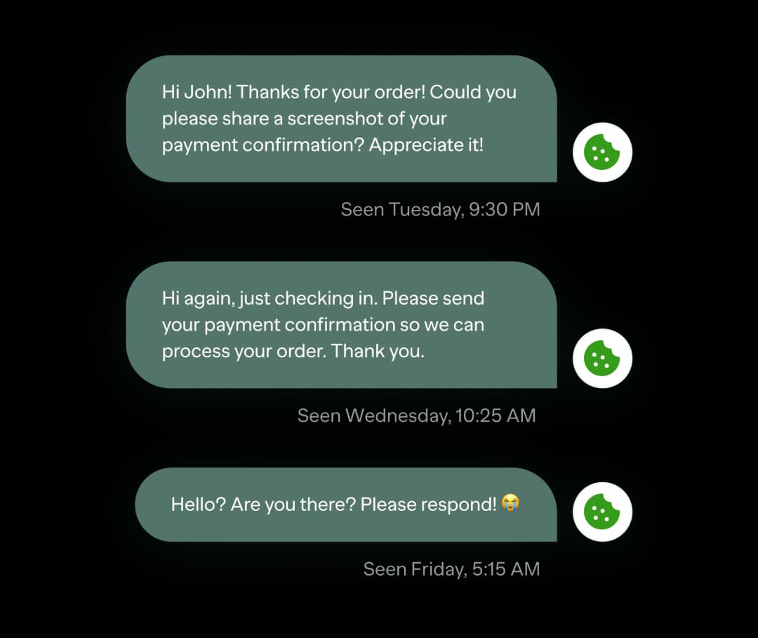 The old way - manual messaging