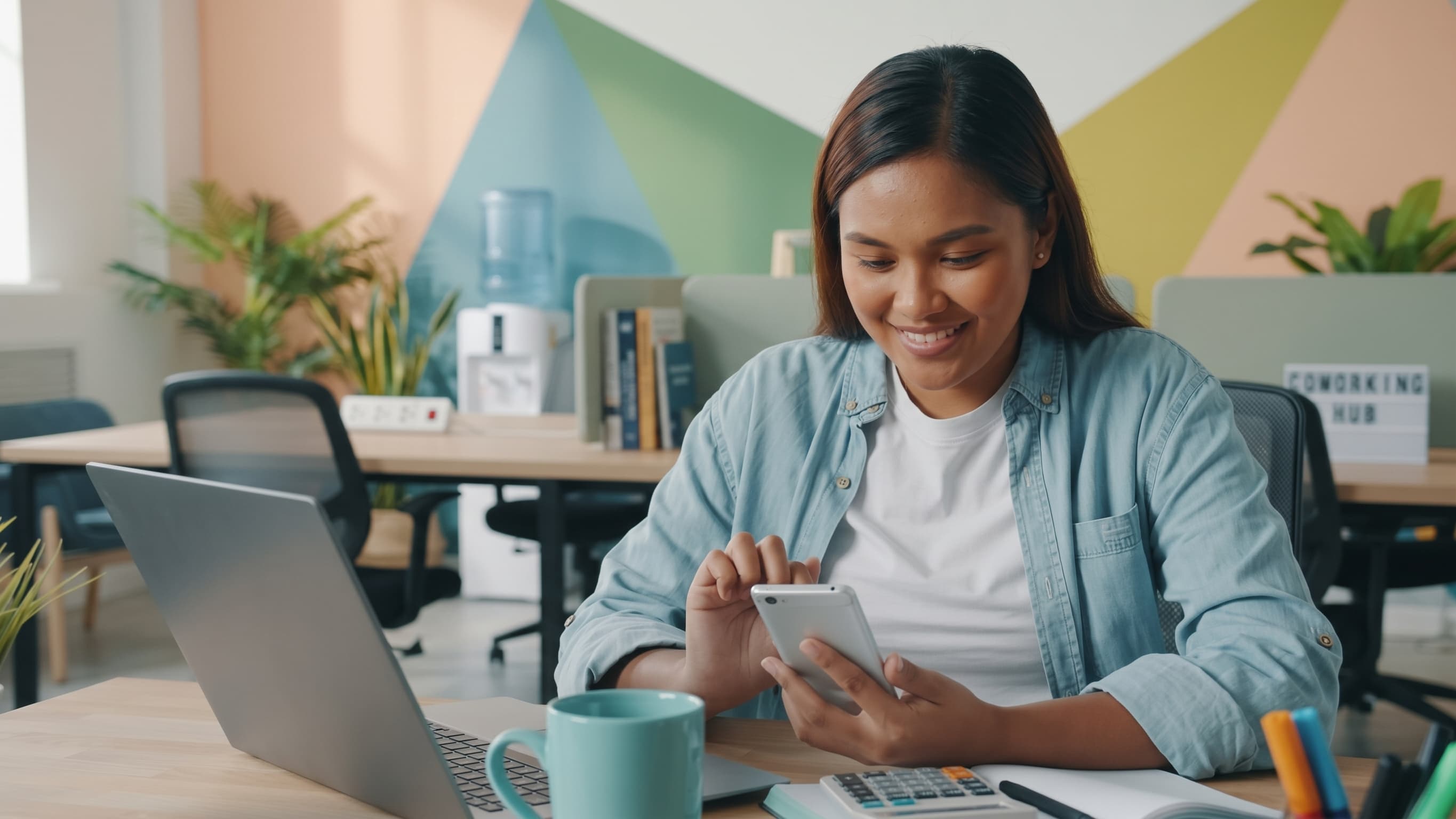 A business owner reviewing their PayMongo Wallet balance on a phone